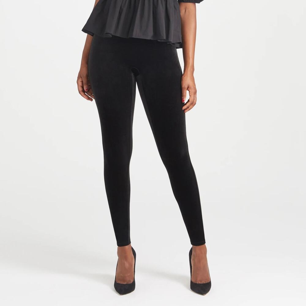 SPANX Velvet High Rise Leggings Black Small S